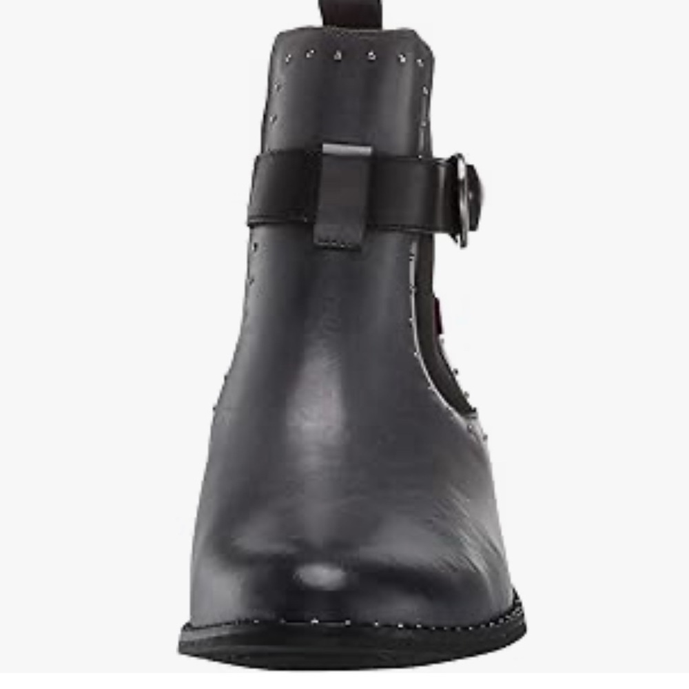 NIB [Marc Joseph] New York Leather Chelsea Studded Buckle Bootie Women’s Sz 5.5 - Picture 4 of 16